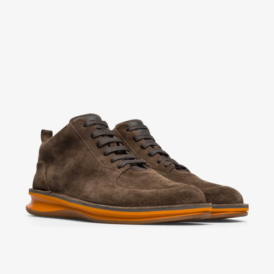 Camper Rolling Brown - Camper Mens Ankle Boots ||0284-ZSEOA||